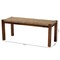 Baxton Studio Hermes MidCentury Modern Transitional Natural Seagrass and Mahogany Wood Bench 217-12731-ZORO - alternate 8